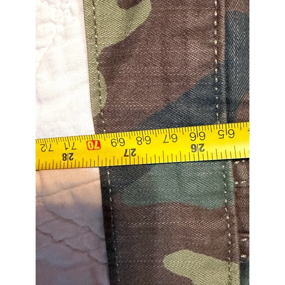 Levis Mens Trucker Jacket XXL Camo Woodland Camouflage Cotton Button Up - Picture 10 of 11
